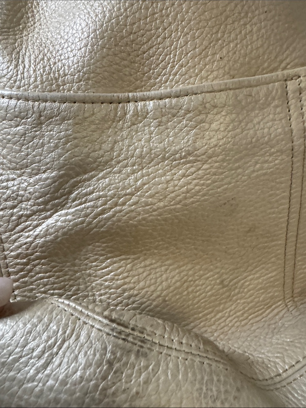Brighton Cream Pebbled Leather Hobo with Braided Strap and Tassel - Picture 6 of 6